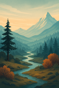 Landschaft mit Tiefe zeichnen – Vordergrund und Hintergrund