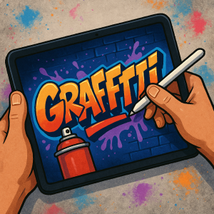iPad Graffiti Illustration
