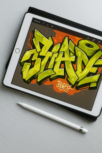 iPad Graffiti Illustration